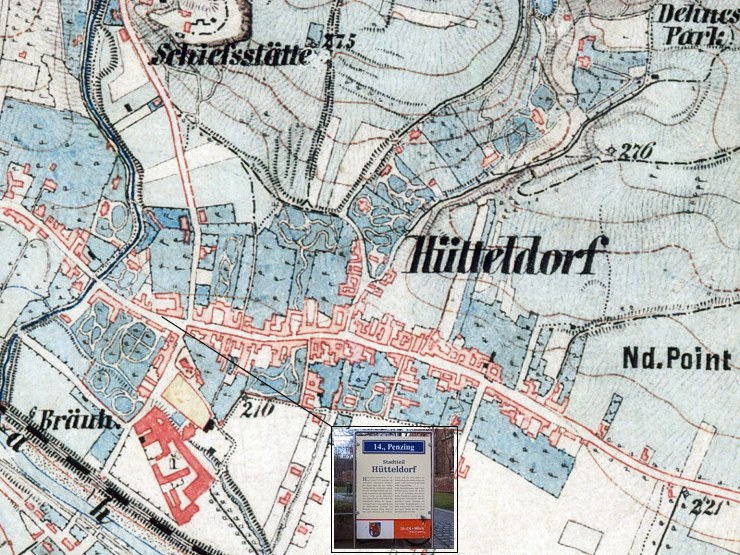 H�tteldorf im Jahre 1872